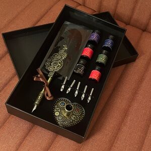Feather Pen and Ink Set - NWT
